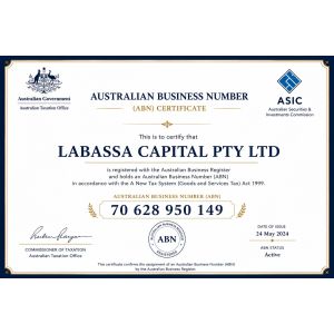 Australian Business Number (ABN) — 70 628 950 149